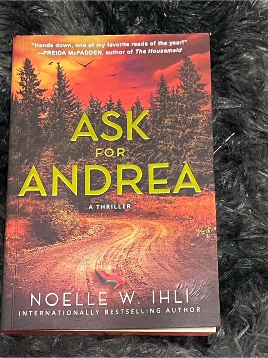 Other - Ask for Andrea by Noelle W. Ihli - Orange Red Cover Hardcover with sprayed edges